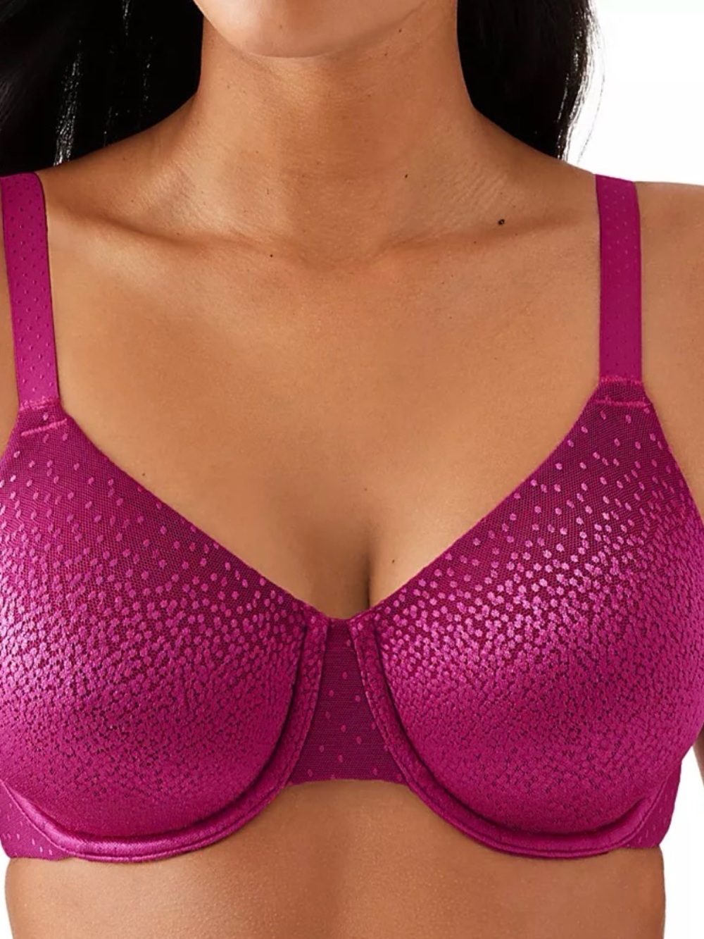 Wacoal Berry Dot-Print Shimmer Full-Coverage Bra